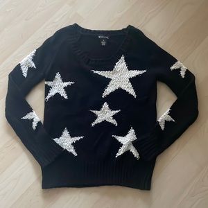 Wet seal star black sweater